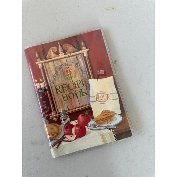 Vtg Unused New Home Sweet Home Russell Bushee Plastic Clear Cover Recipe Book - Picture 2 of 6